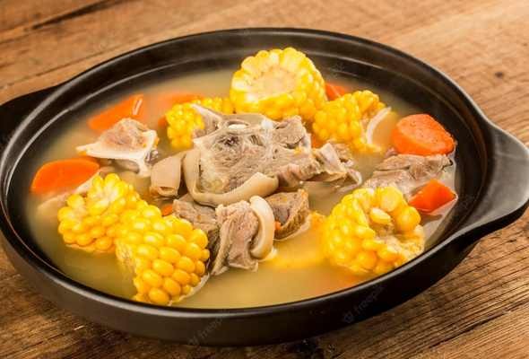 Mutton corn soup