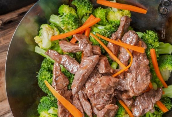 Fried Beef With Broccoli (36.00)