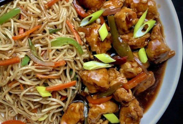 Chicken Manchurian & Noodle