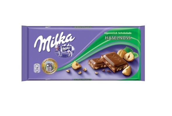 MILKA CHOCOLAT HAZELNUT 100 GM