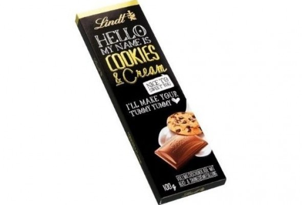 LINDT HELLO BAR COOKIES&CREAM 100g